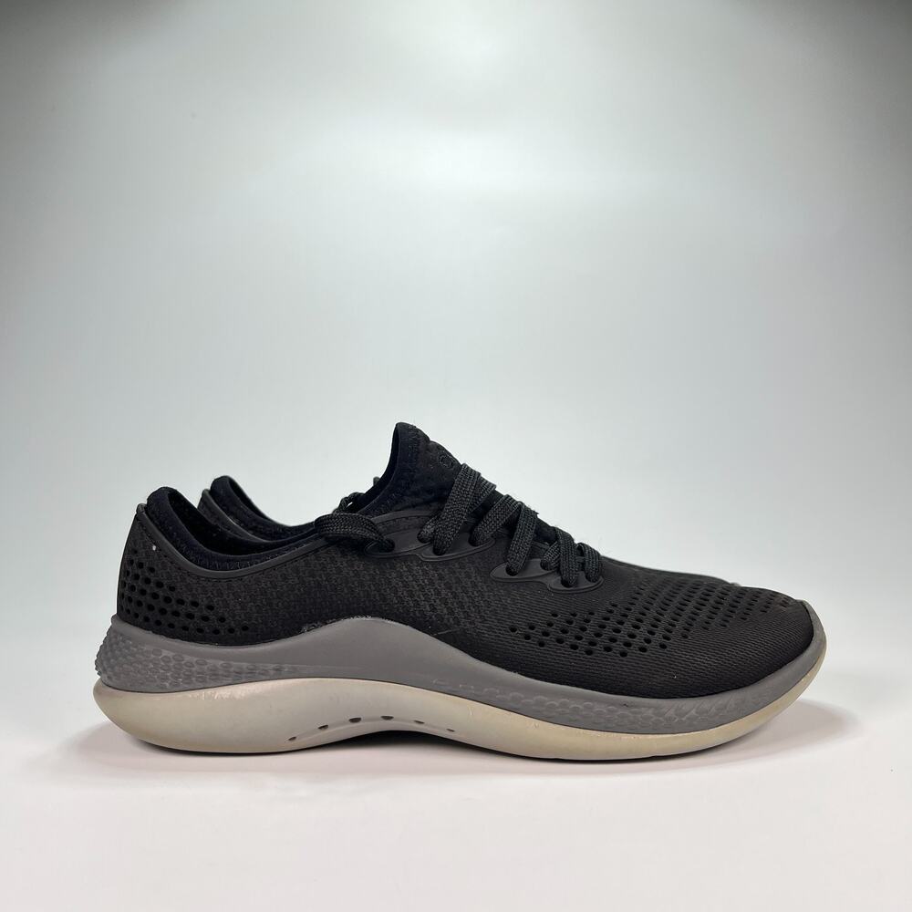 Crocs LiteRide 360 Pacer Black Gray Comfort Walking Shoes 206705 Women’s Size 7